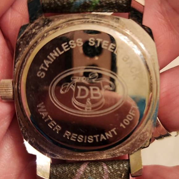 Dooney & Bourke Pink Crystal Monogram Watch - Picture 4 of 6